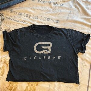 CycleBar Black Cropped T-Shirt